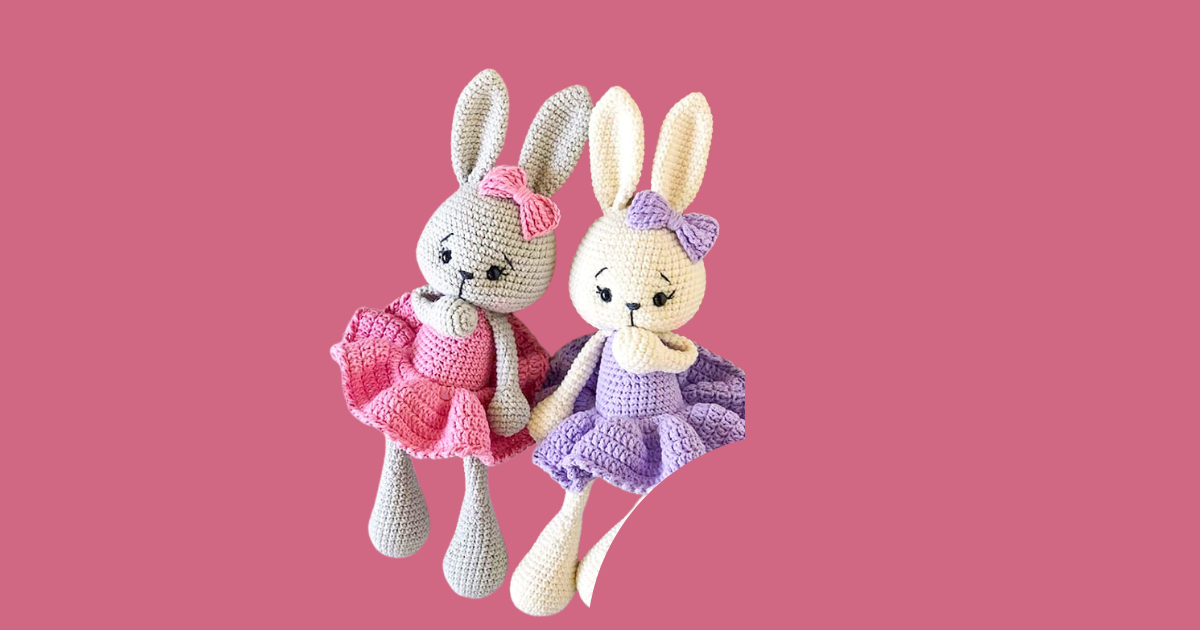 PDF Crochê de Coelho Fofinho Receita de Amigurumi Grátis