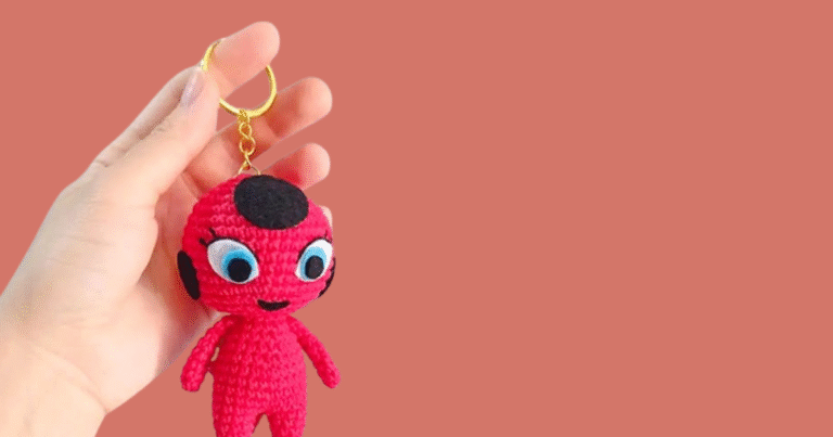 Tikki Miraculous Amigurumi Chaveiro Receita de Grátis
