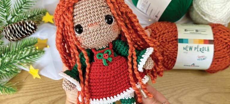 Blog Bazar Horizonte divulga receita completa para confeccionar a boneca Natalie em amigurumi