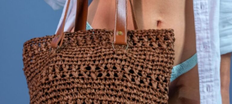 Bazar Horizonte publica passo a passo de bolsa de crochê com fio de papel New Raffia