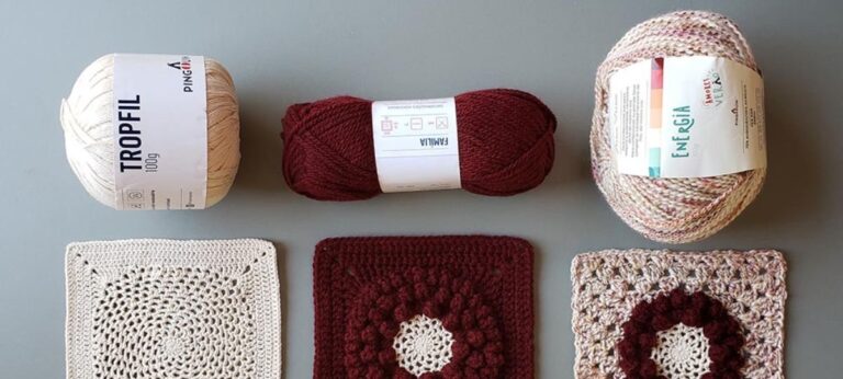 Bazar Horizonte divulga receita de quadradinhos de crochê para celebrar o Dia do Crochê